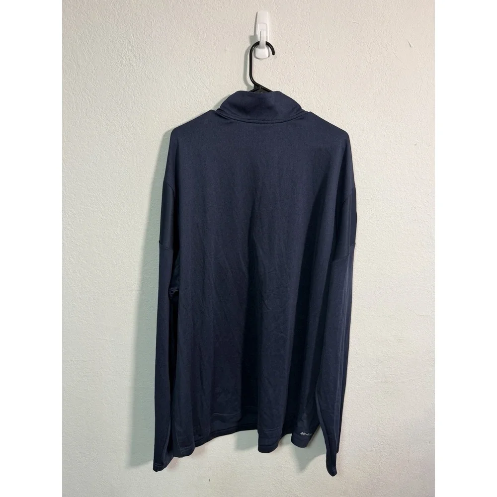 PLAYER ISSUE St. Louis Rams‎ Shirt Men's 4XL Blue Nike On Field 1/4 Zip Dri-Fit